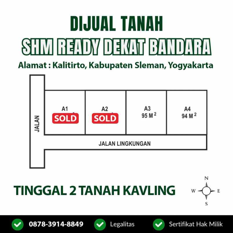 dijual tanah kalitirto