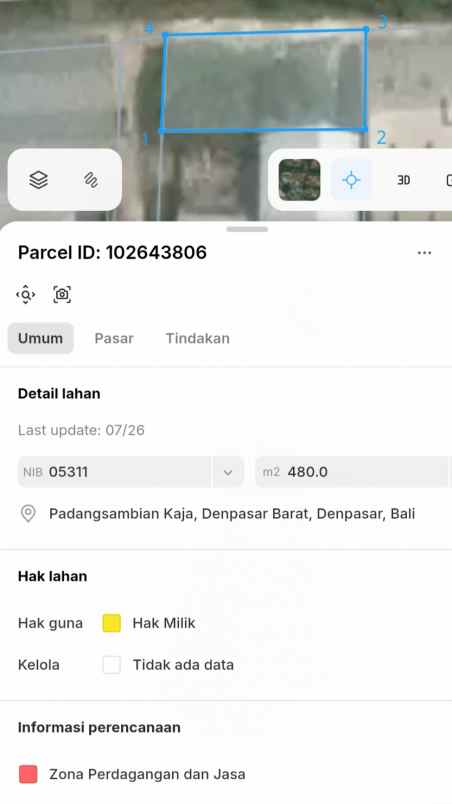 dijual tanah mitra 10 gatsu barat