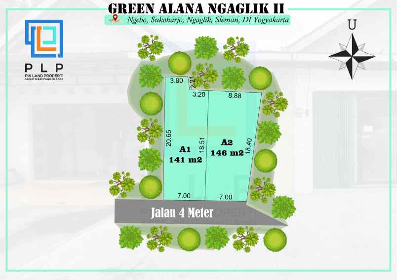 dijual tanah ngebo sukoharjo ngaglik sleman