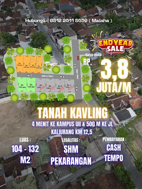 dijual tanah nglengkong sukoharjo