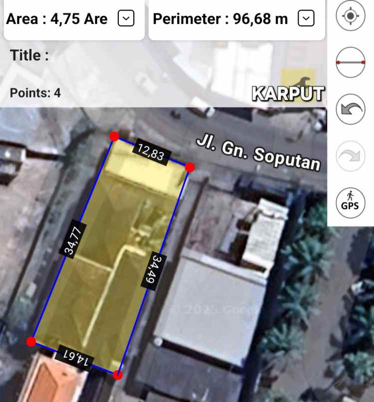 dijual tanah pemecutan klod