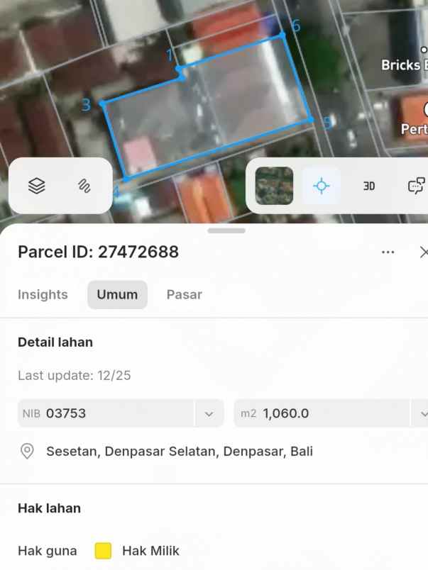 dijual tanah raya sesetan