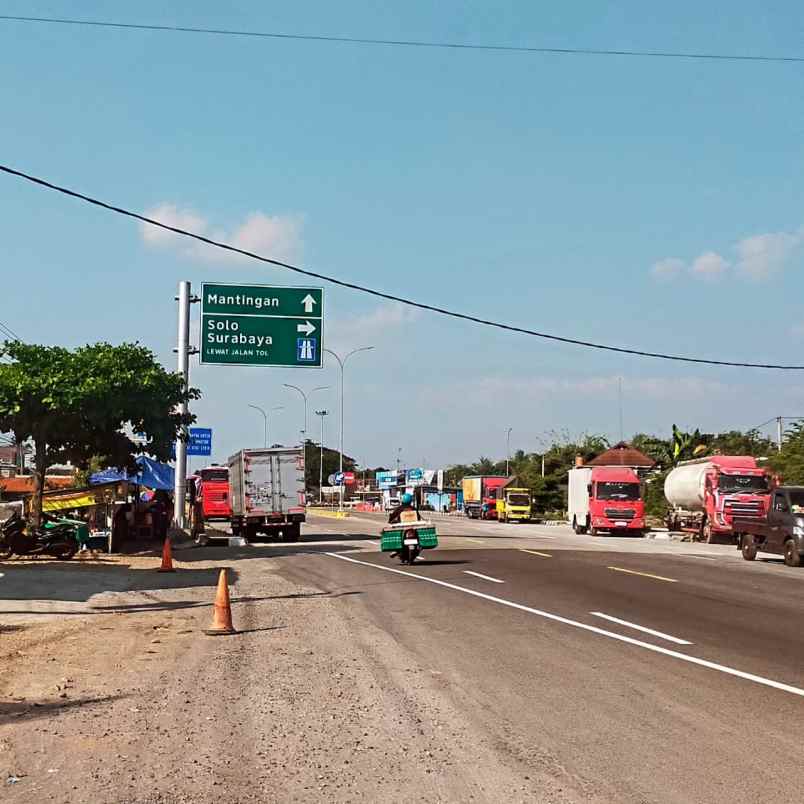 dijual tanah strategis dekat pintu tol sragen