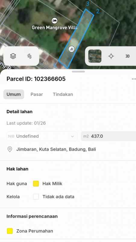 dijual tanah utara citra land cargo