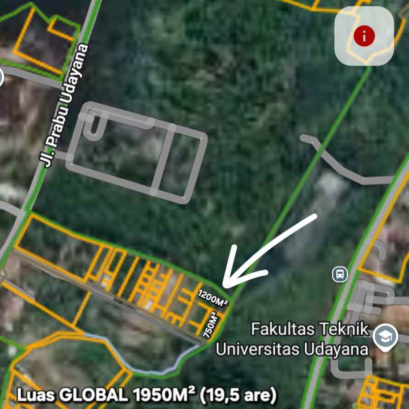 dijual tanah utara rektorat unud