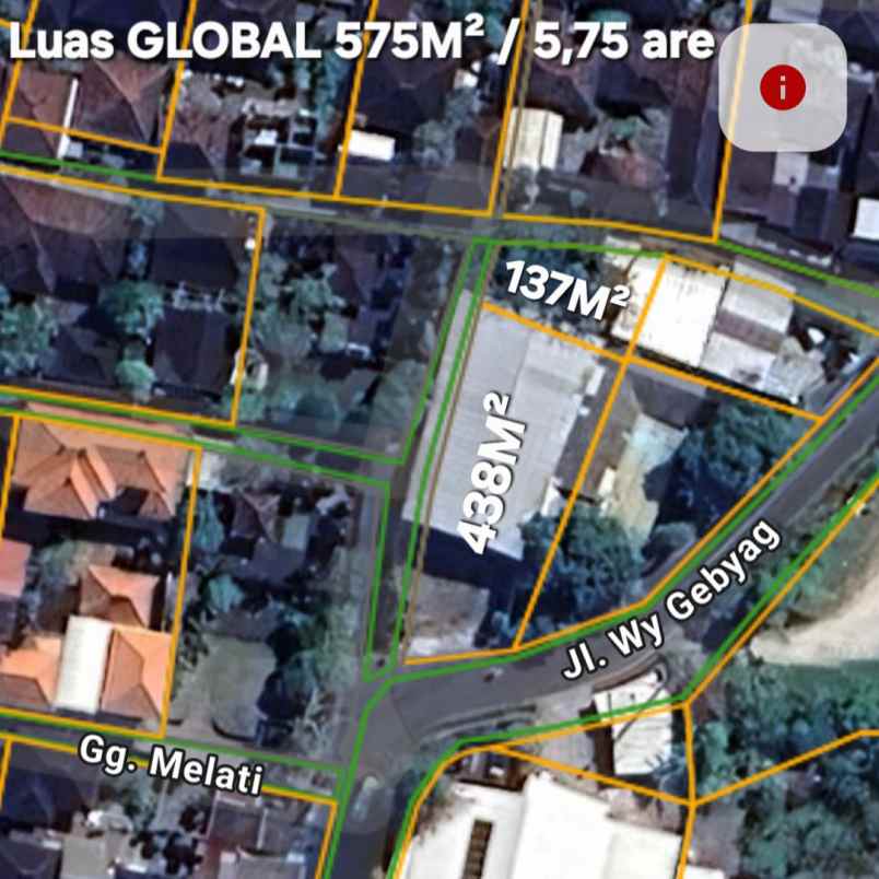 dijual tanah wayan gebyag