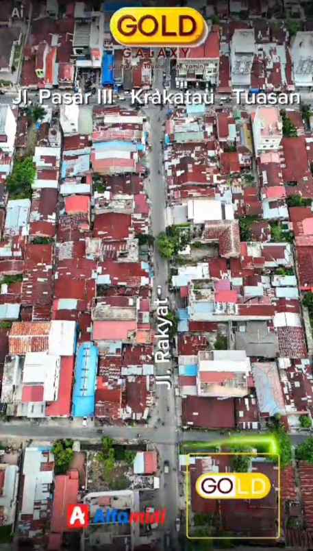 dijual villa jalan rakyat pasar 3