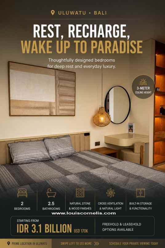 dijual villa jalan raya uluwatu pecatu