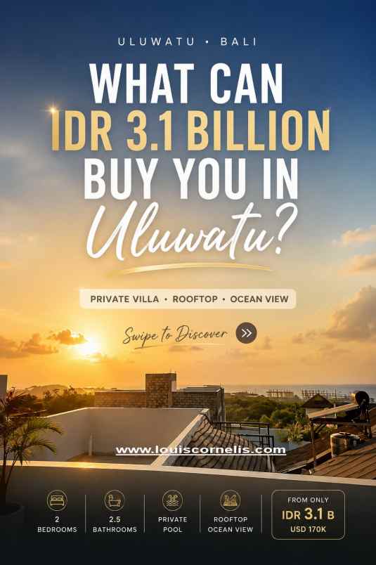 dijual villa jalan raya uluwatu pecatu