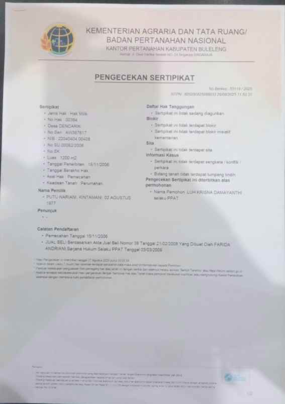dijual villa jl denpasar singaraja