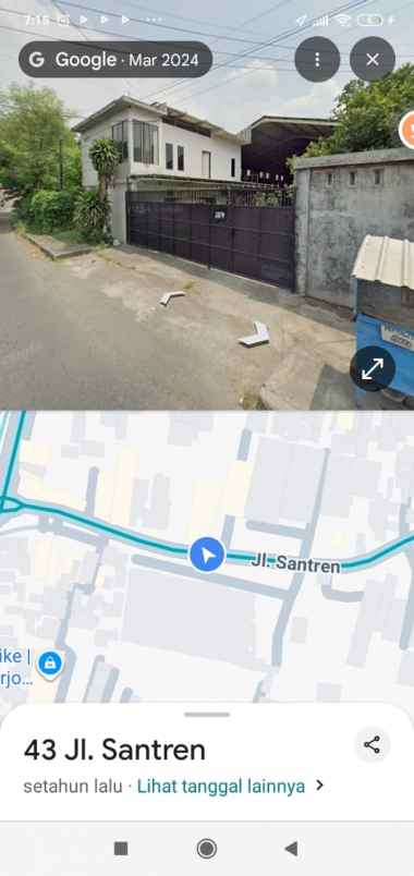 disewakan gudang gedangan 700m2