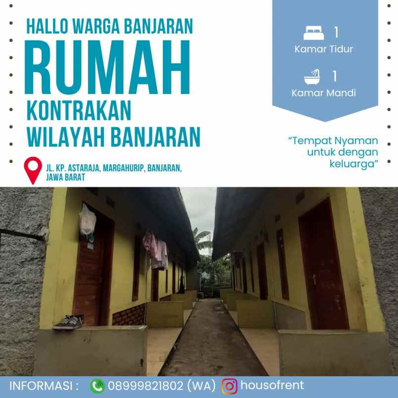 disewakan kost jl astaraja banjaran