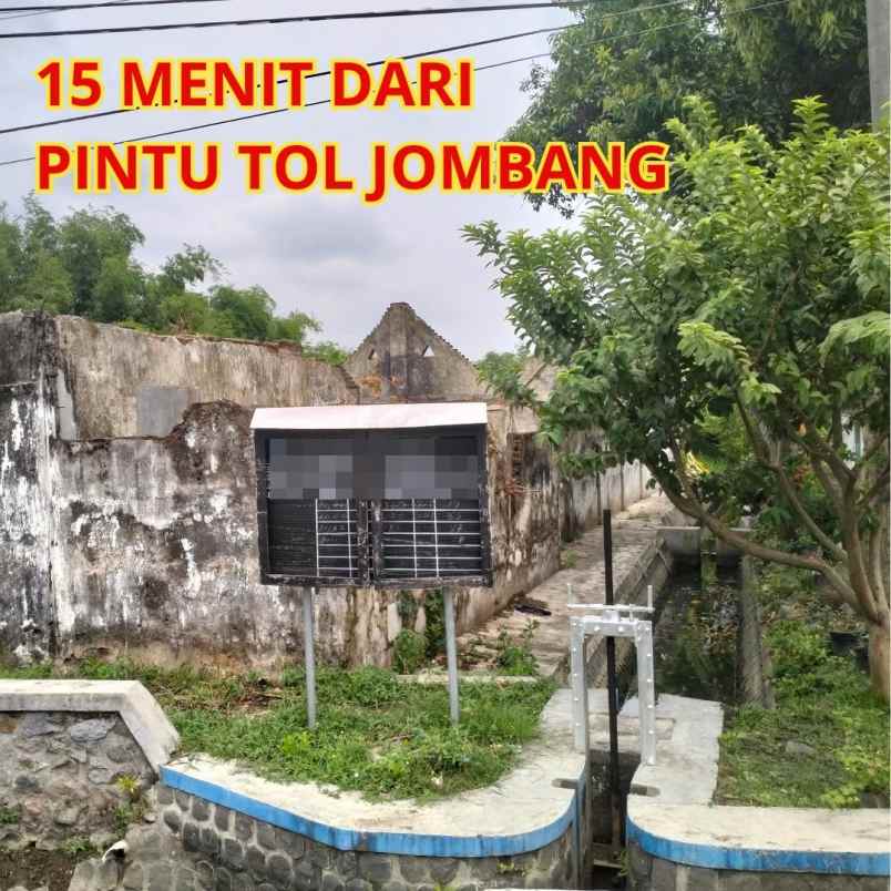 jual tanah bekas pabrik tahu di raya brantas jombang