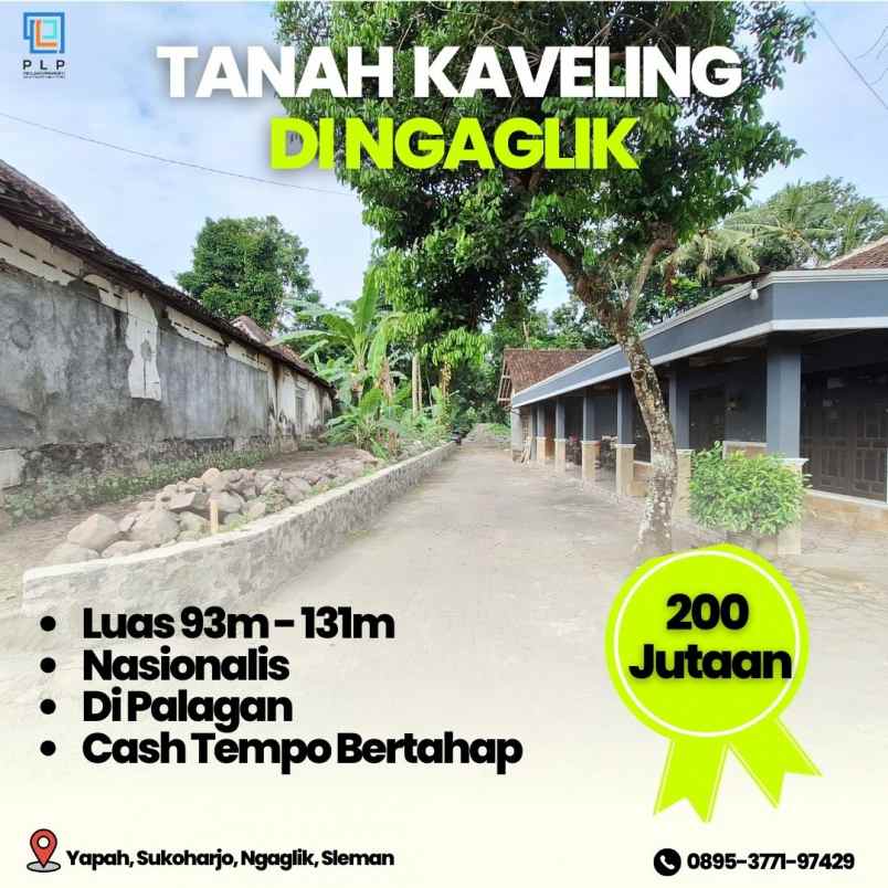 kaveling 200 jutaan di ngaglik sleman