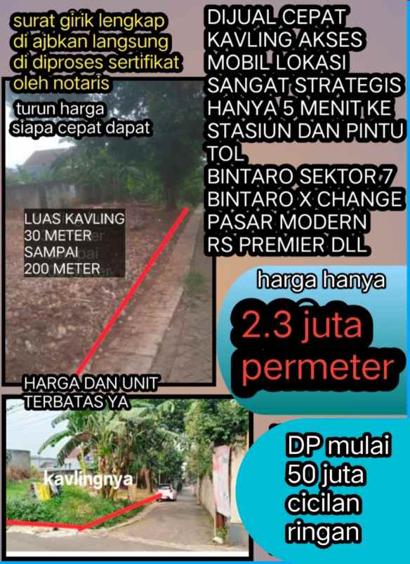 kavling bisa request luas nya