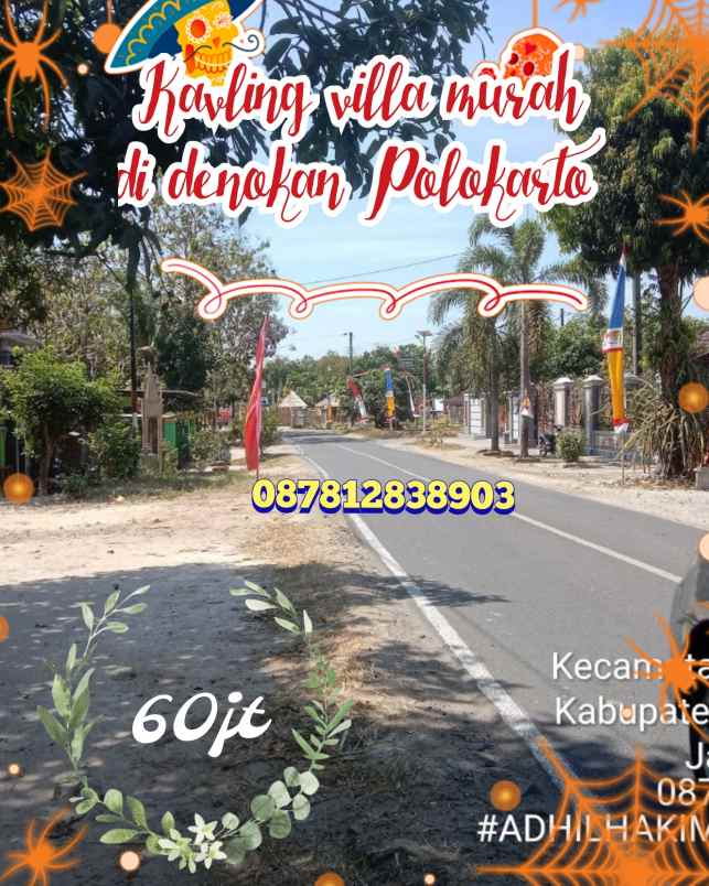 kavling villa murah di denokan polokarto