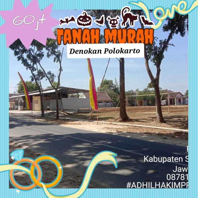 kavling villa murah di denokan polokarto