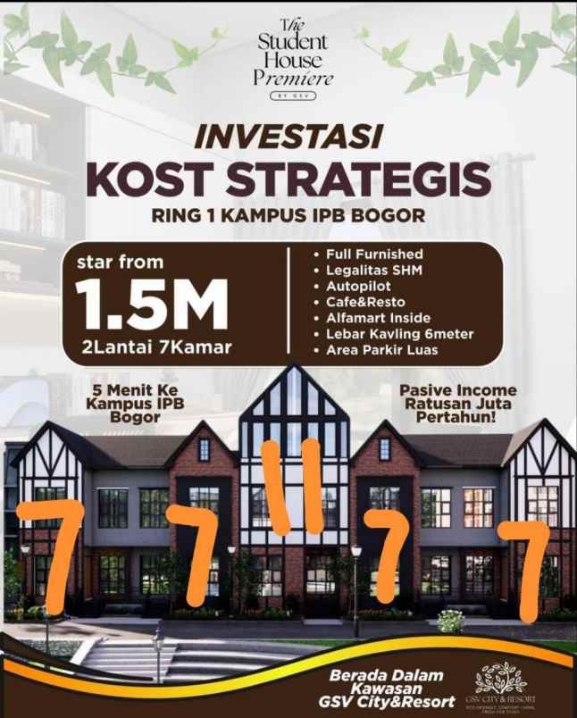 kost strategis 5 menit dari kampus ipb