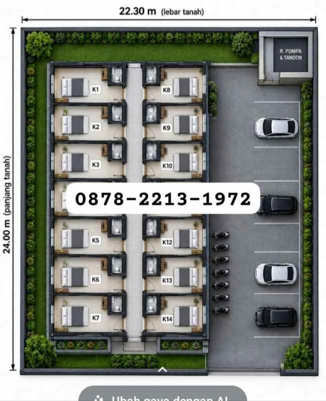 murah rumah kost dekat ke rsud otista soreang