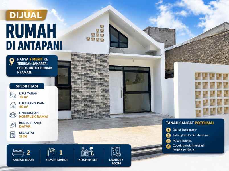 rumah antapani dekat rs hermina cocok untuk hunian