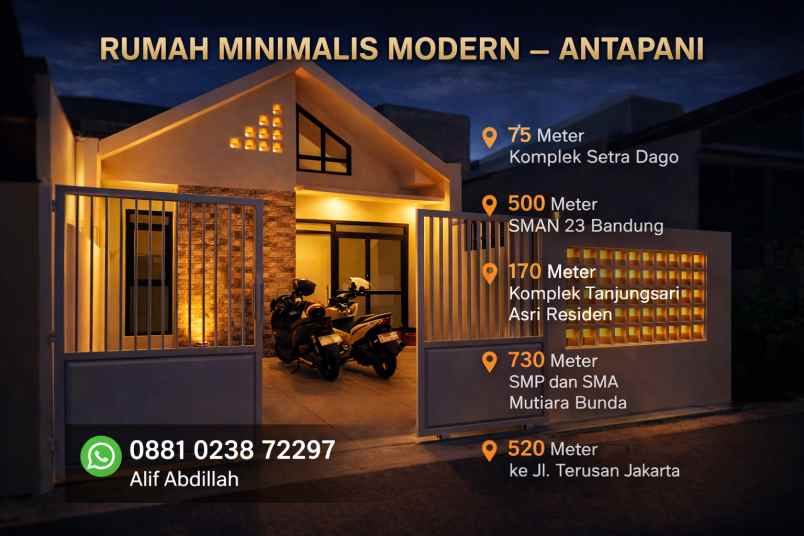 rumah antapani kota bandung