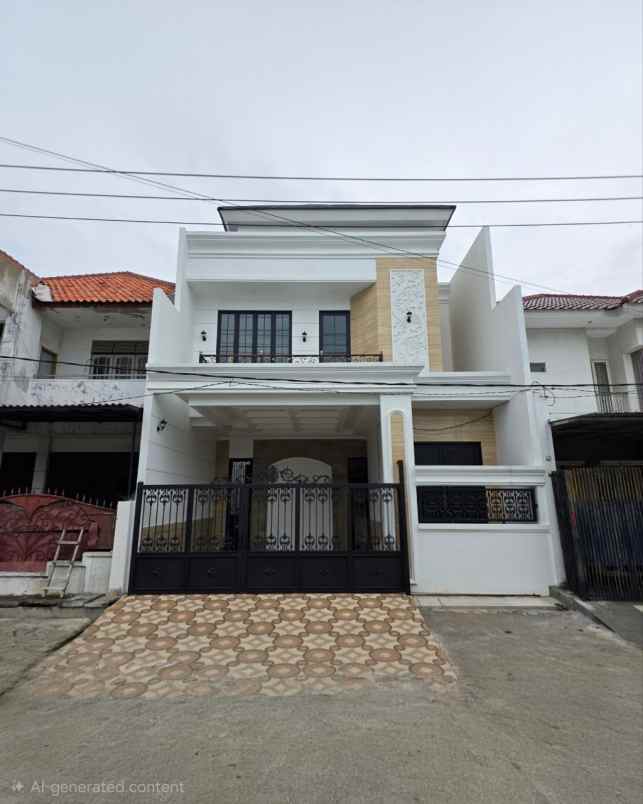 rumah babatan pantai new gress row 3 mobil