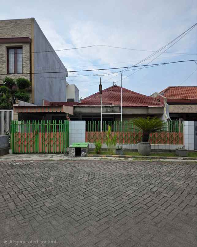 rumah manyar tirtoyoso strategis row 3 mobil