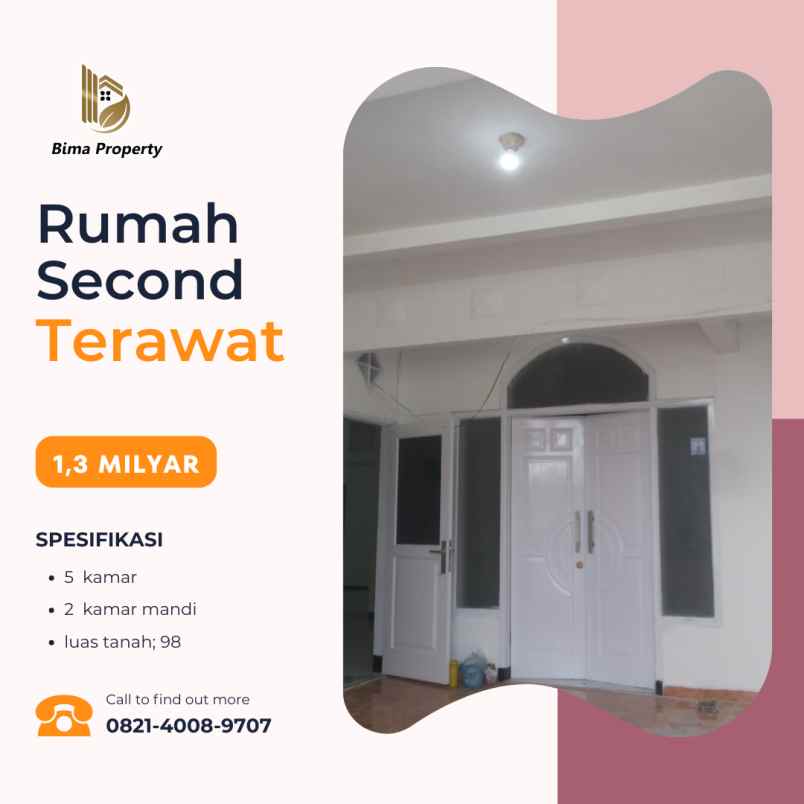 rumah mewah minimalis second dekat area kampus