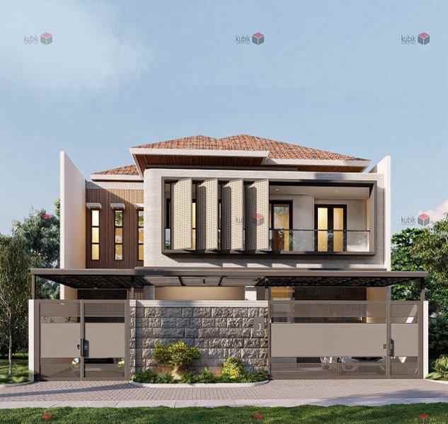 rumah minimalis baru araya galaxy bumi permai surabaya