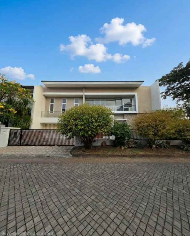 rumah pakuwon city minimalis 2 lantai 17x20 shm 9m