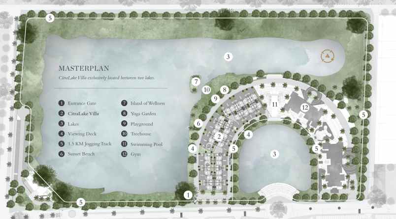 rumah premium di citra lake villa di citra 6