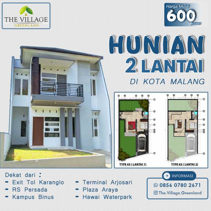 rumah siap huni 600 jutaan di kota malang