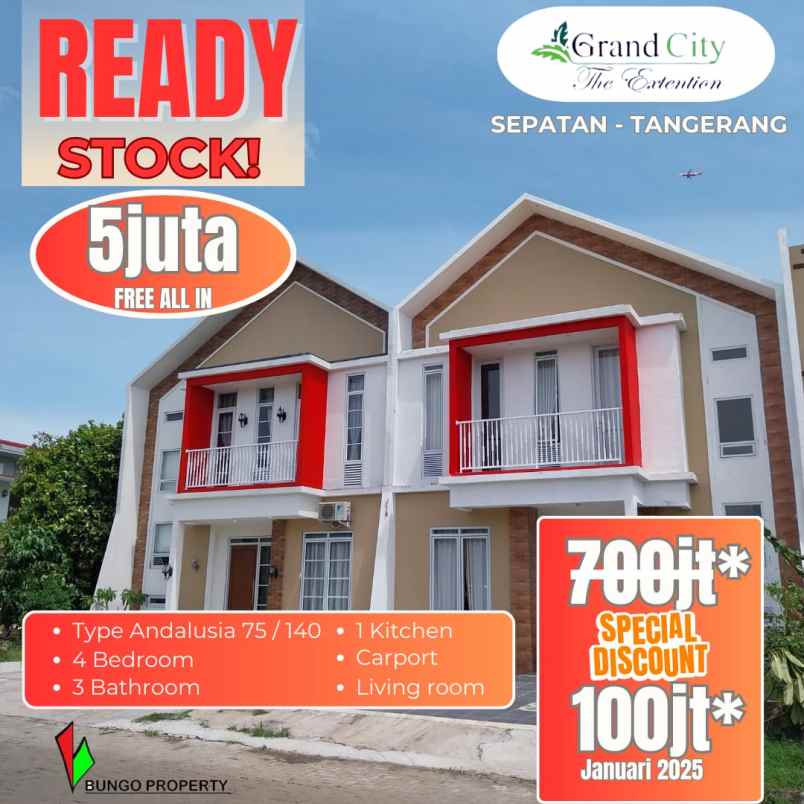 rumah siap huni dekat bandara soetta 5juta all in