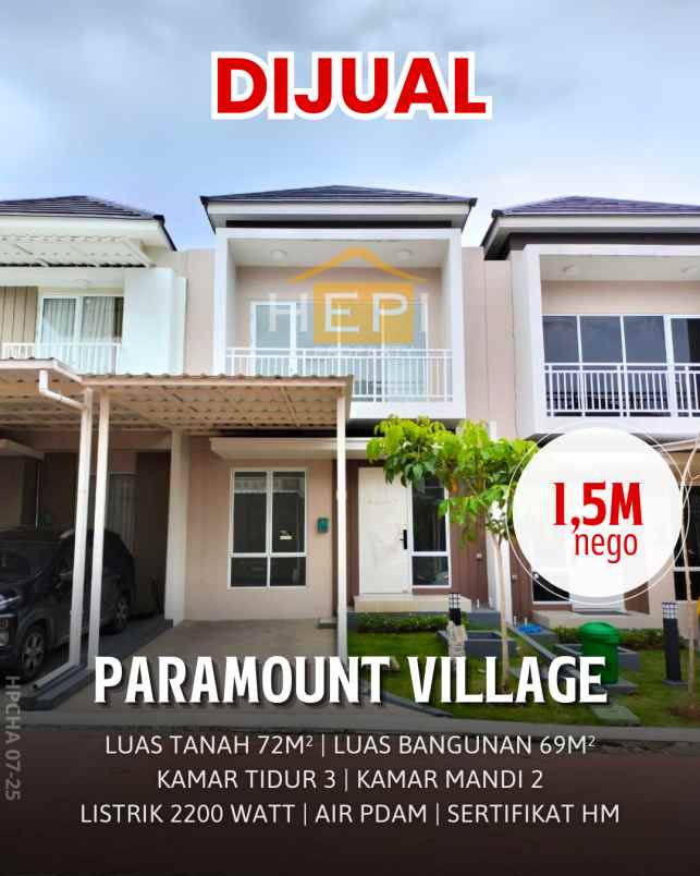 rumah siap huni paramount village manyaran semarang