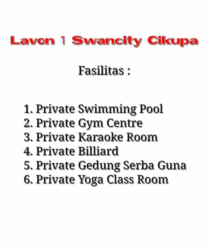 rumah take over murah di lavon swancity tangerang