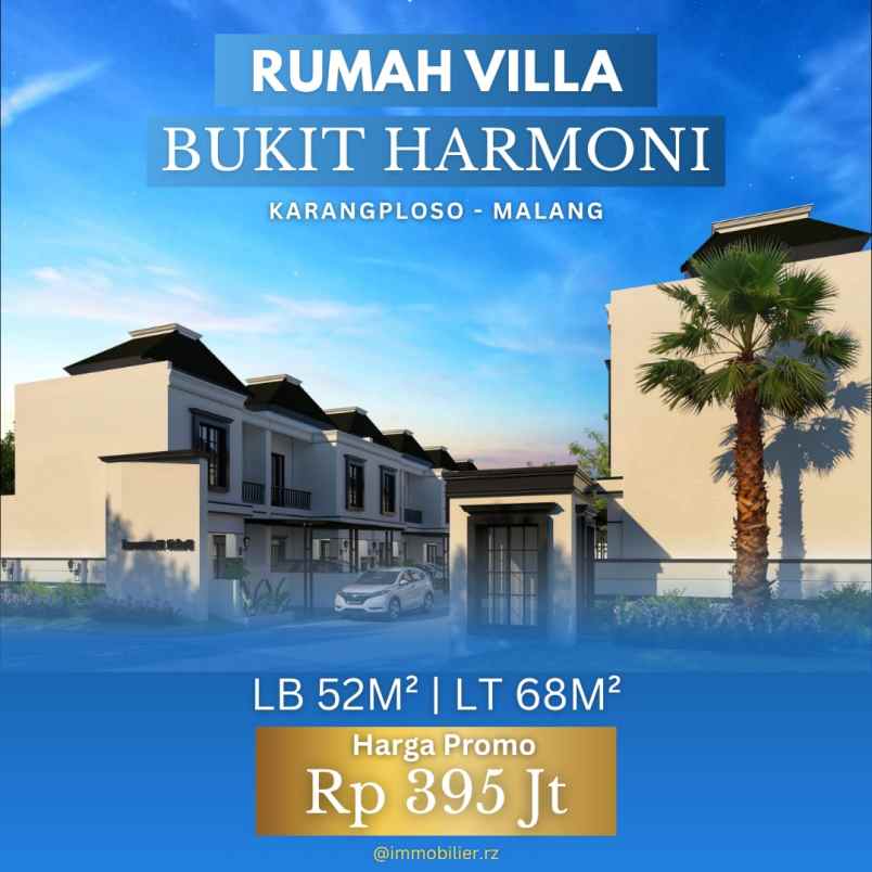 rumah vila dekat batu di karangploso