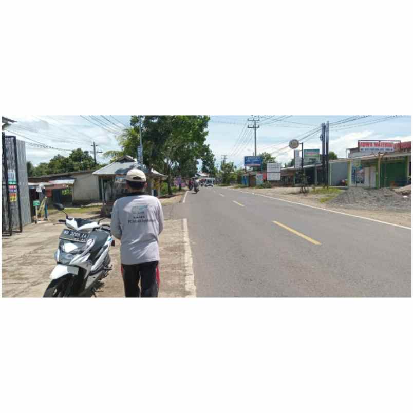 tanah pinggir jalan depan samsat sebakul kota bengkulu
