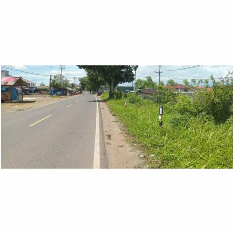 tanah pinggir jalan depan samsat sebakul kota bengkulu