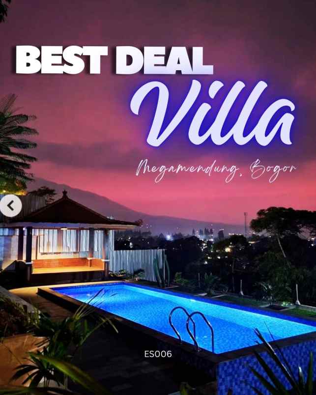 best deal villa luas di megamendung bogor