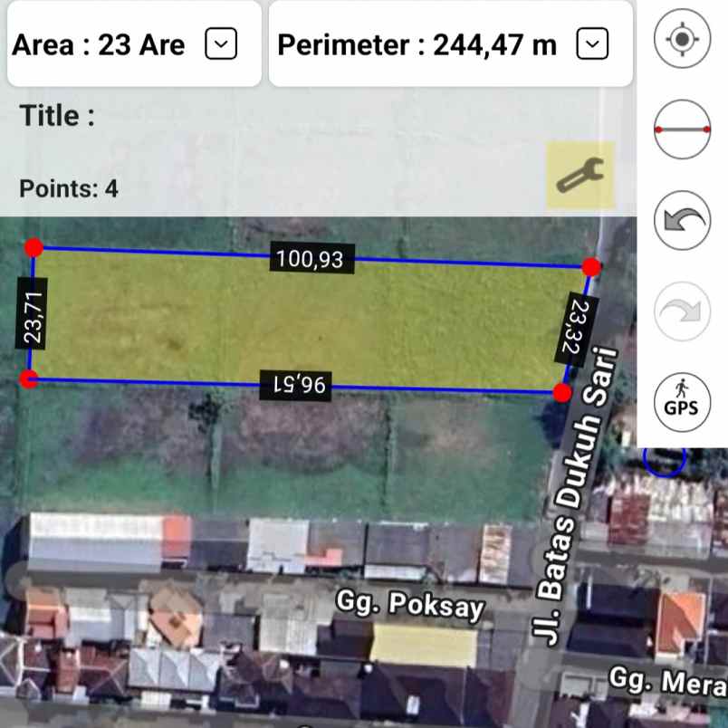 dijual 23 are jl batas dukuh sari sesetan denpasar