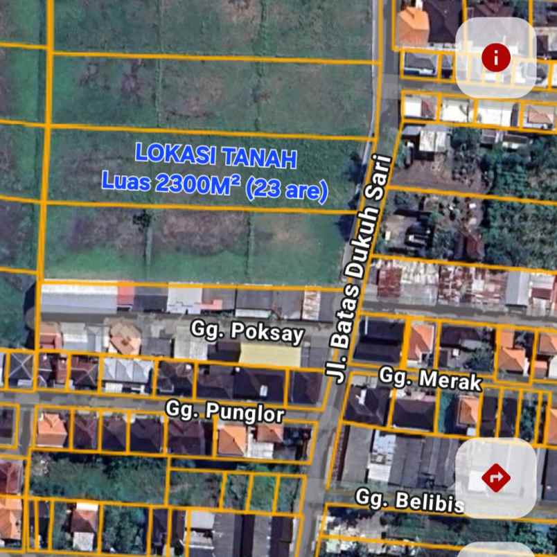 dijual 23 are jl batas dukuh sari sesetan denpasar