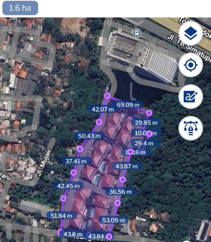 dijual beserta bangunan dibawah njop