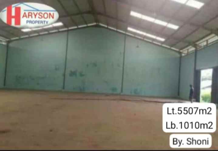dijual gudang 5507 m2 cikarang utara bekasi