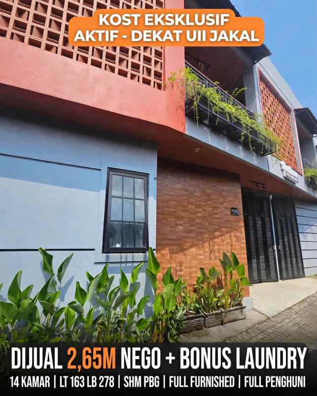 dijual kost jl kaliurang pandanaran