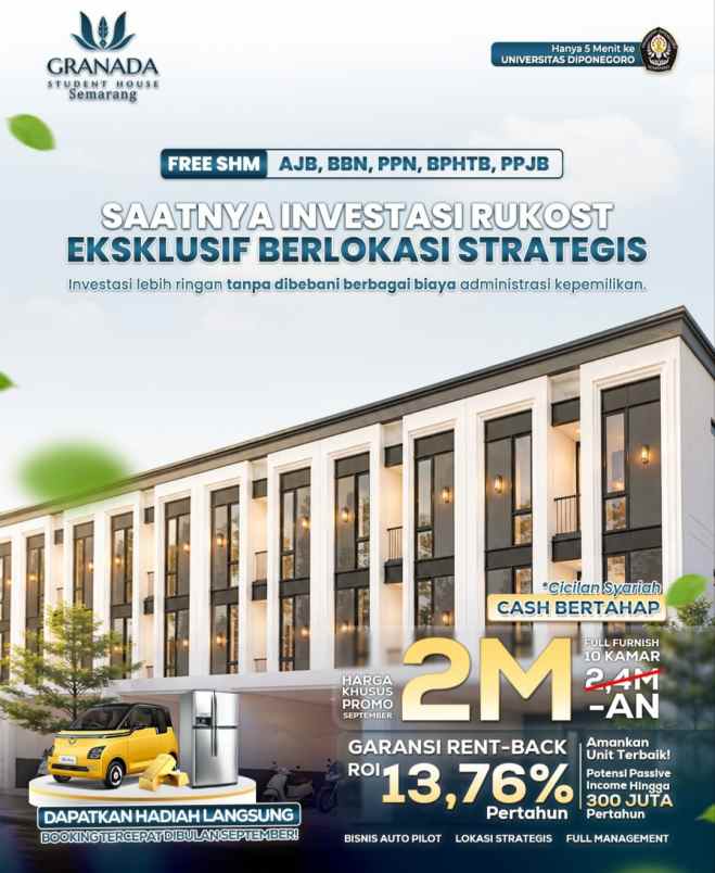 dijual kost tembalang