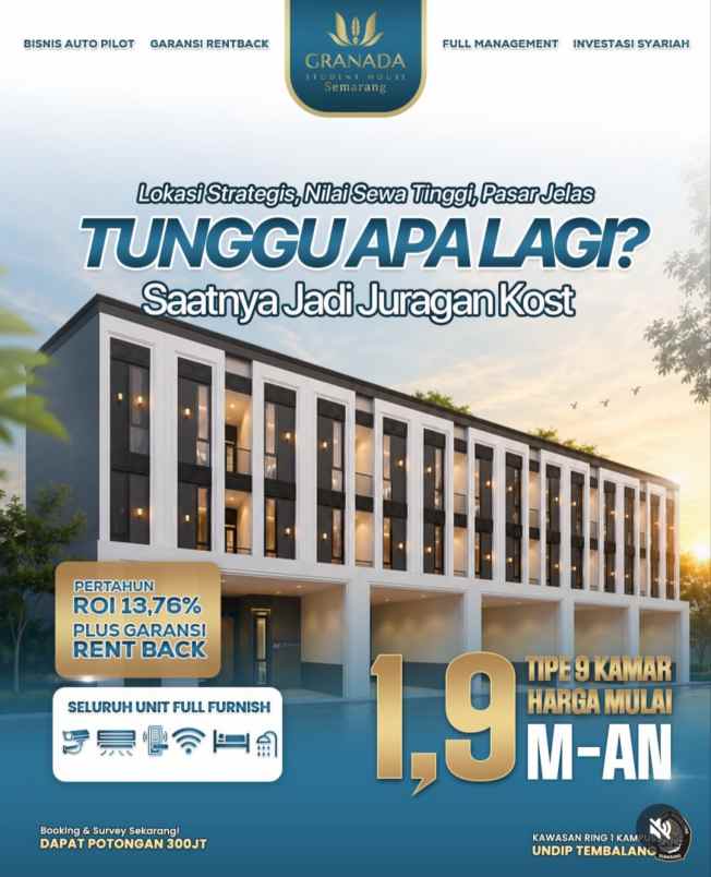dijual kost tembalang