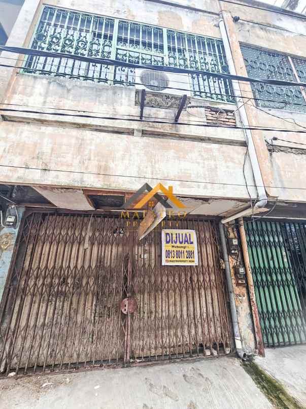dijual ruko gudang kantor jalan sutomo baru medan