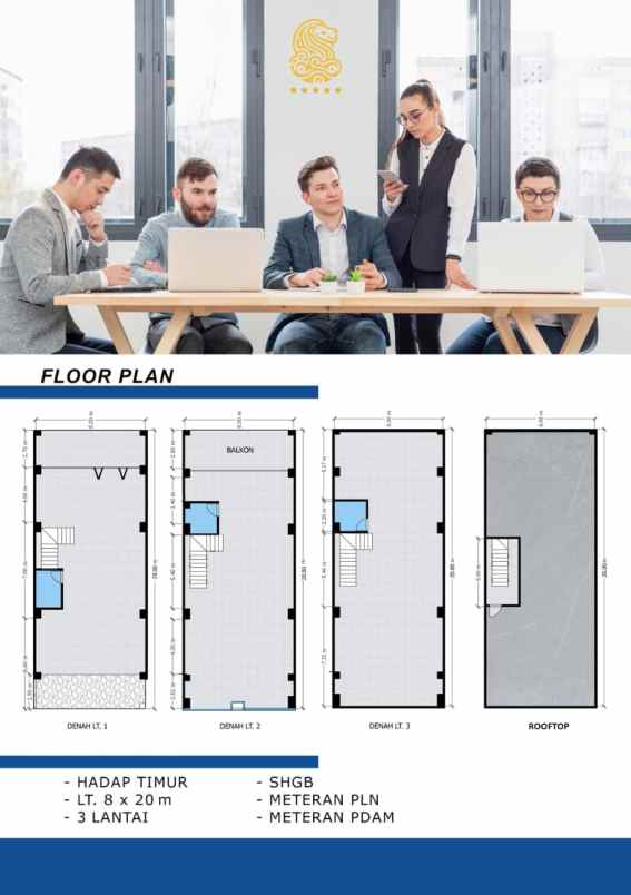 dijual ruko gudang kantor ss polonia classic modern