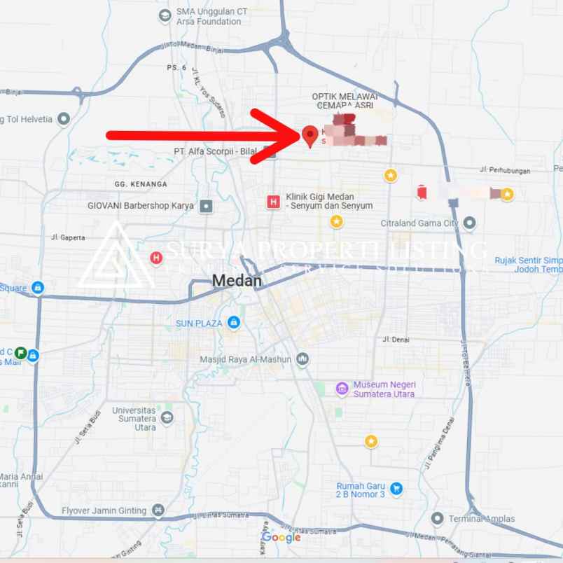 dijual ruko komplek sidorukun geoju medan timur