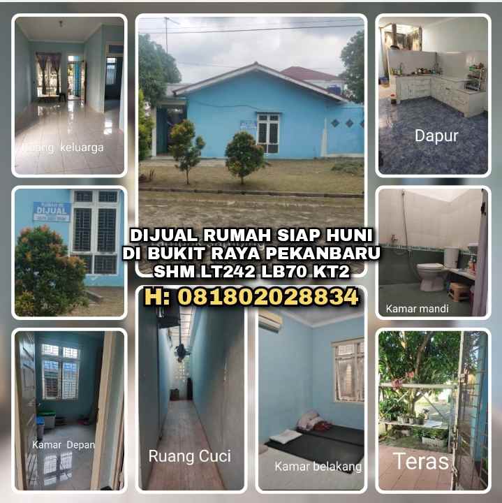 dijual rumah air dingin bukit raya
